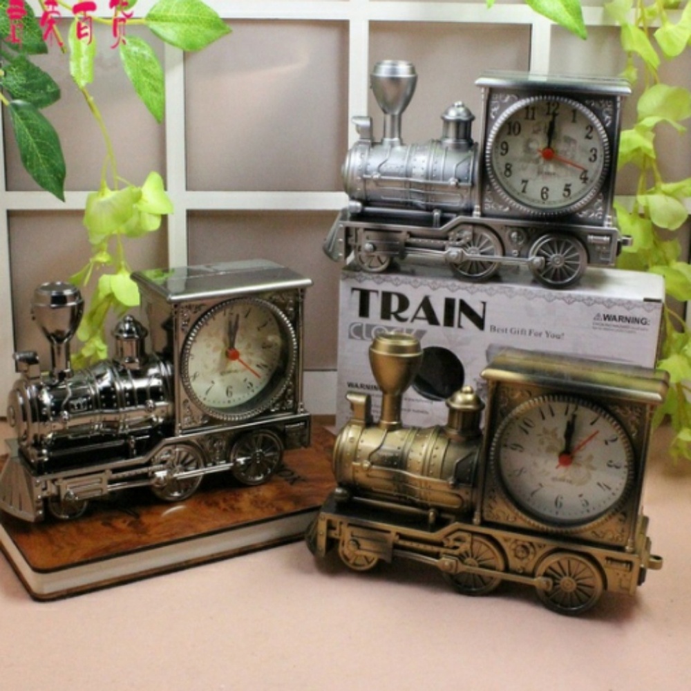 Train desk clock